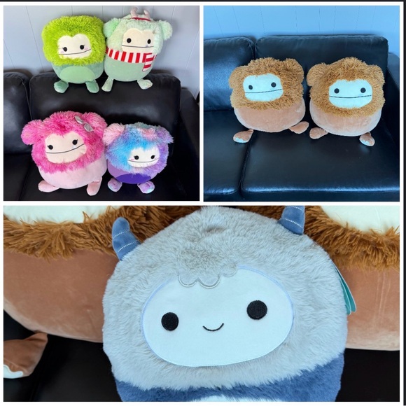 Lot of Bigfoot and Yeti Squishmallows - Picture 1 of 16